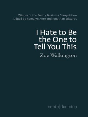 cover image of I hate to be the one to tell you this